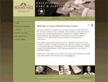 Tablet Screenshot of havenhill.ca